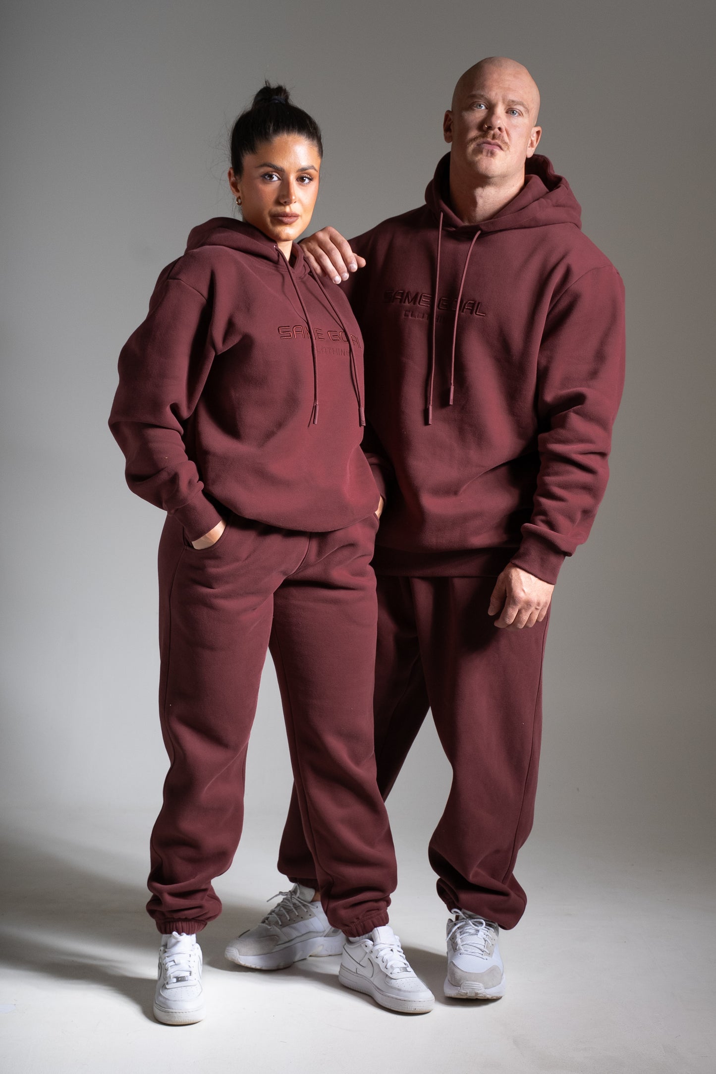 Heavy oversize huppari  viininpunainen