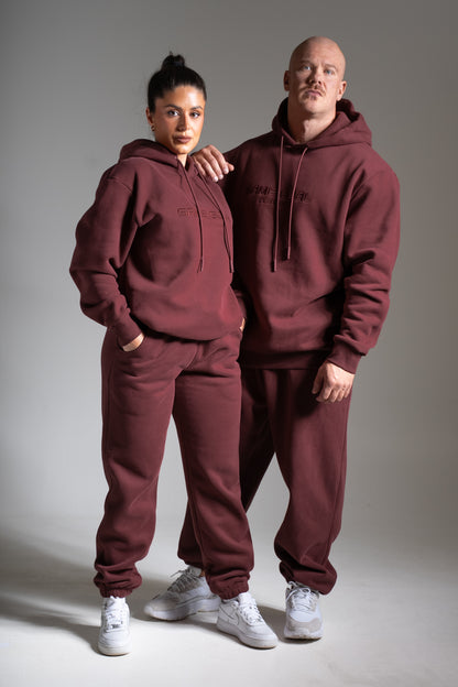 Heavy oversize huppari  viininpunainen