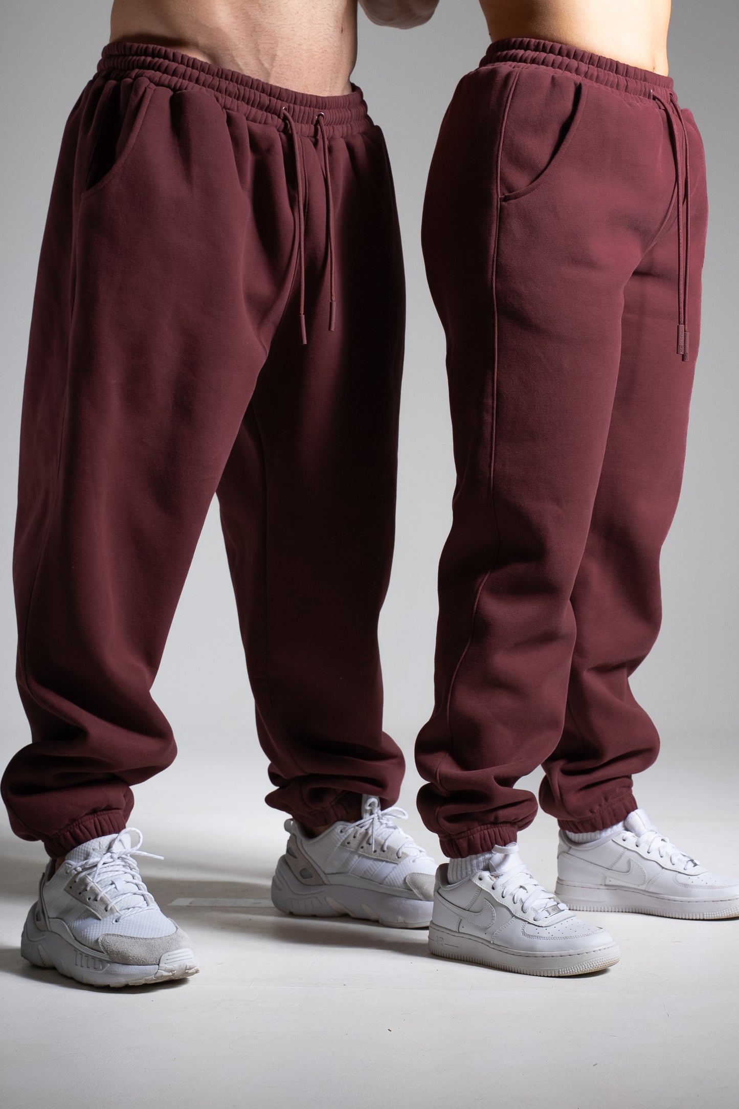 Collegehousut heavy viininpunainen