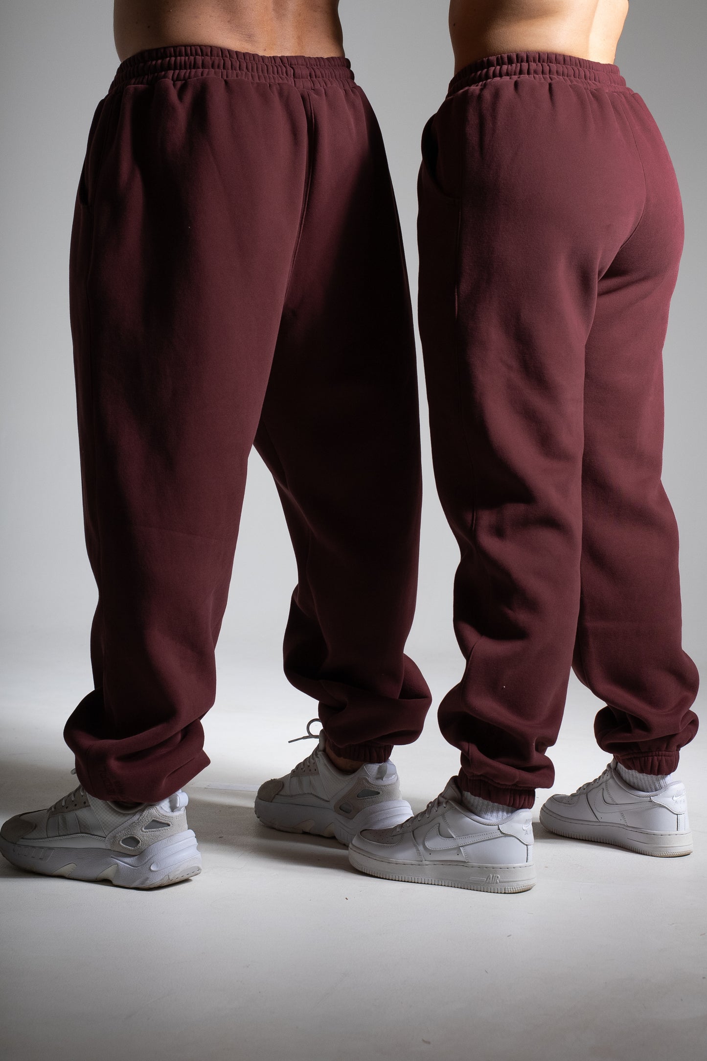 Collegehousut heavy viininpunainen