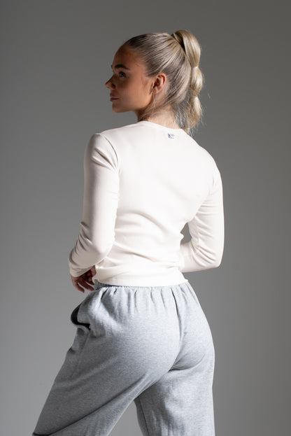 Ribbi paita luonnonvalkoinen