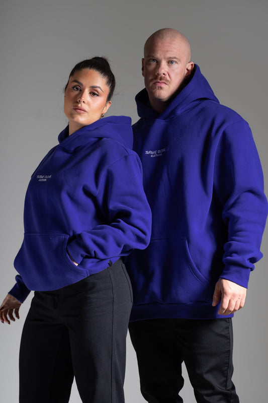Heavy oversize huppari 3.0 sininen