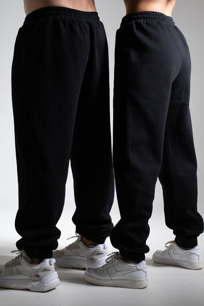 Collegehousut heavy musta