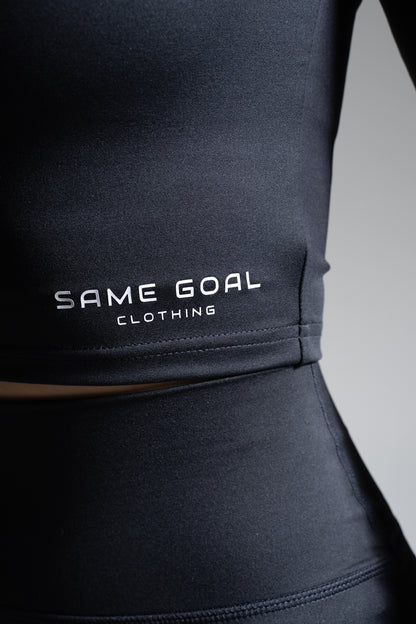 Re-Goal full zip paita musta