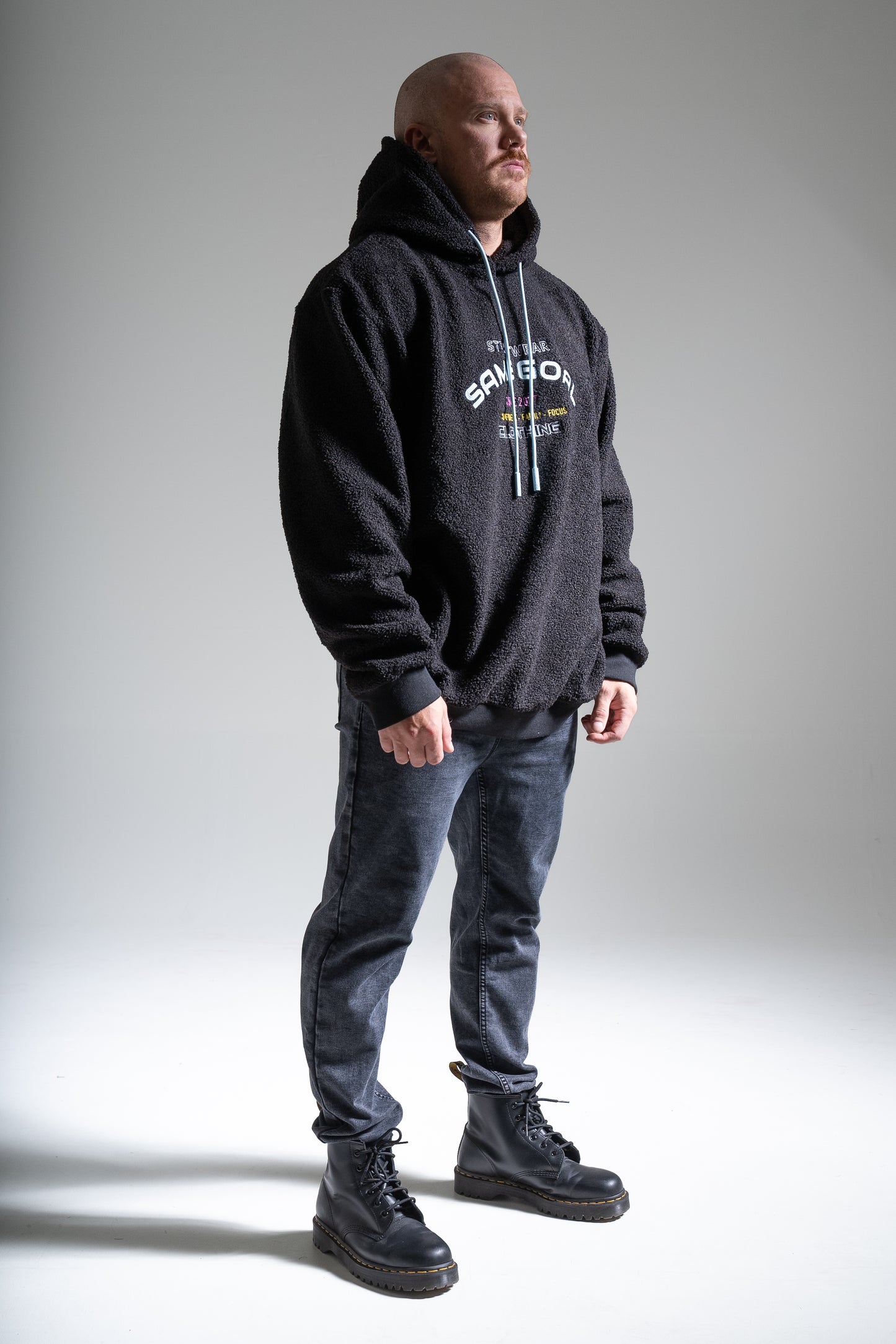 Oversize teddyhuppari lakritsi