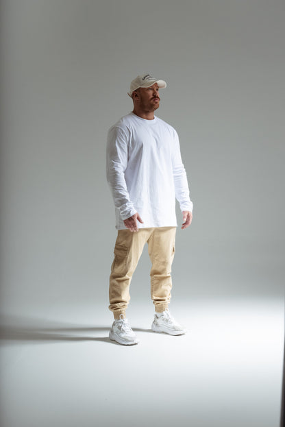 Miesten reisitaskuhousut beige