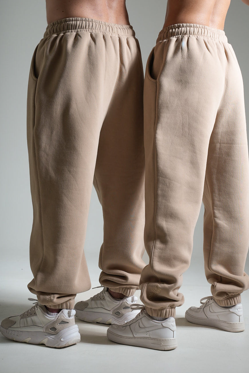 Collegehousut heavy beige