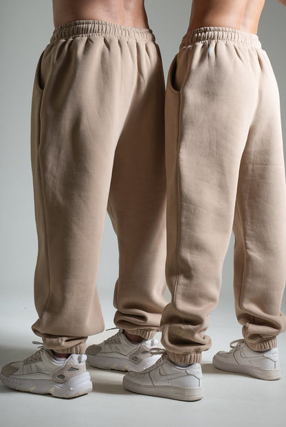 Collegehousut heavy beige