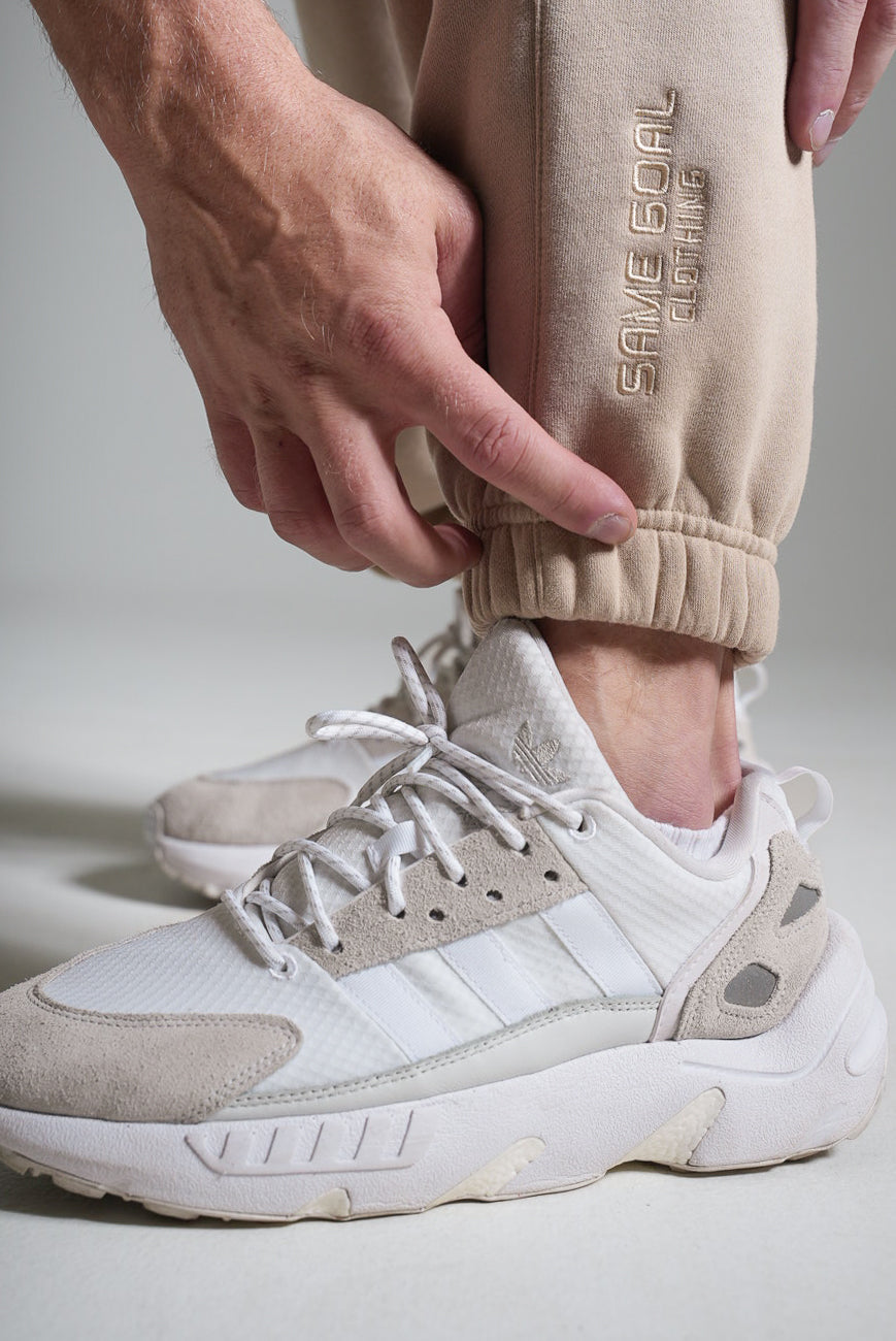 Collegehousut heavy beige