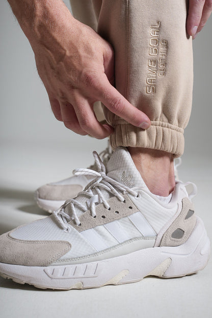 Collegehousut heavy beige