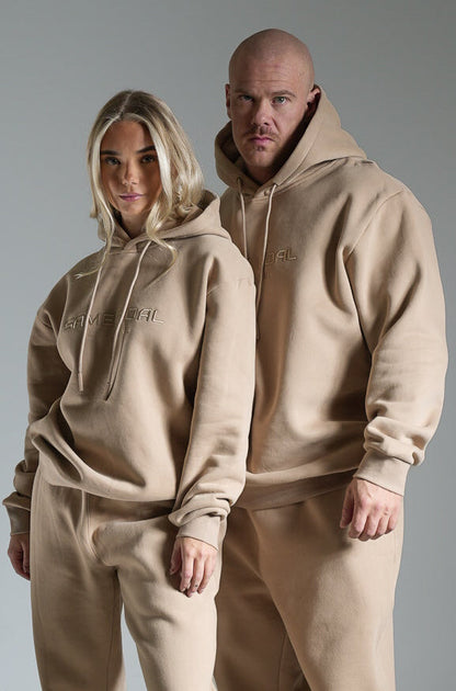 Heavy oversize huppari beige