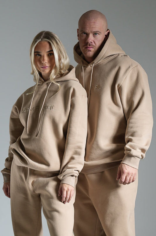 Heavy oversize huppari beige