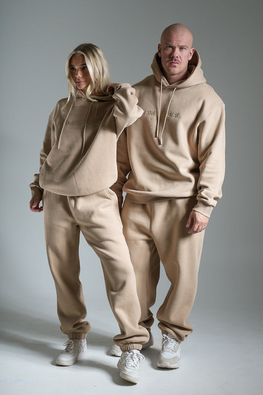 Collegehousut heavy beige