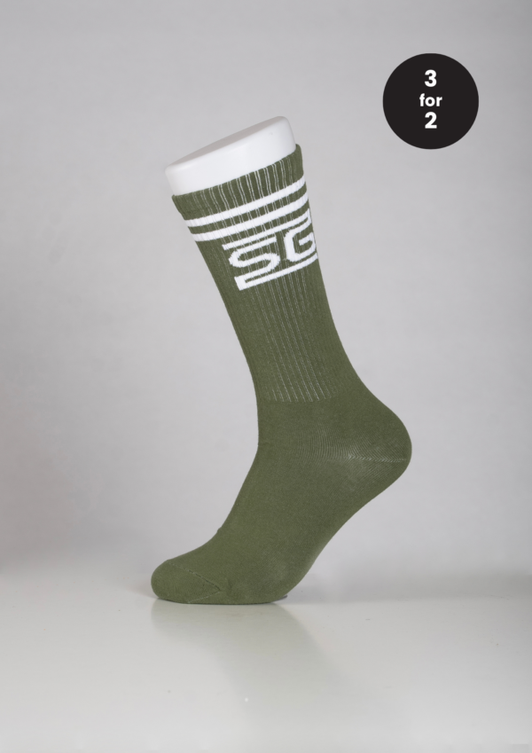 Pitkät sukat vihreä