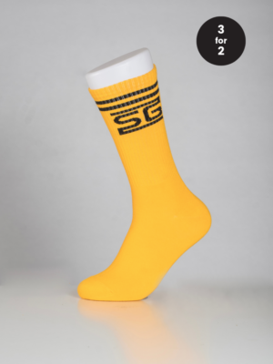 Pitkät sukat keltainen